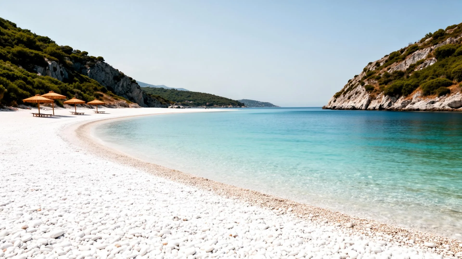 Jale Beach an der Albanischen Riviera